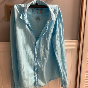 Frank & Eileen light Blue Button Up Long Sleeve Lightweight Shirt Medium